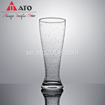 Clear Bubble Glass Pilsner Drinking Beer Glasses
